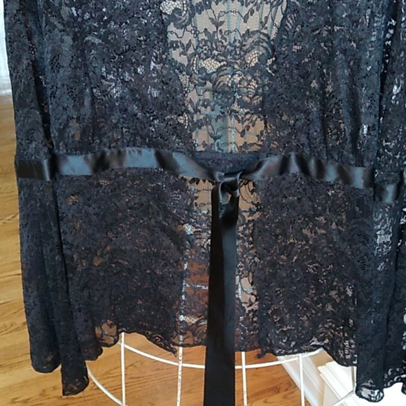 ABS Allen Schwartz Evening Lace Blouse - Picture 3 of 6